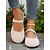 abordables Ballerines femme-Ballerines Mary Jane beiges à bout large pour femmes – chaussures confortables en faux daim souple pour les sorties décontractées, les promenades dans le jardin et le quotidien