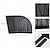 abordables Service de Véhicule-Lot de 2 ou 4 moustiquaires universelles pour vitres de voiture, rideaux pare-soleil moustiquaires pour vitres de voiture, protection UV contre les insectes et le soleil