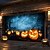 tanie Halloween pokrycie drzwi garażowych-Halloween Pokrywa Drzwi Garażowych – Nawiedzona Dyniowa Plantacja pod Blaskiem Księżyca Duża Dekoracja na Zewnątrz Łatwy Montaż na Halloween 2025 na Zewnątrz