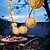 economico Sistemi d&#039;illuminazione per esterni-Lanterna decorativa a forma di sfera in filo di rattan - 10 luci a forma di globo in rattan con sfere in vimini, per interni ed esterni, per patio, pergolato, veranda, festa, cortile