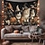billiga halloween väggtapeter-Halloween Hängande Tapestry Häxkatt Fotograf Bakgrund Jack O Lantern Vägkonst Stor Tapestry Mural Dekor Pläd Gardin Hem Sovrum Vardagsrum Dekoration Döds-självporträtt