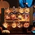 abordables Lumières d'Halloween-Guirlande lumineuse décorative à LED pour Halloween, 1,5 m, 10 LED, alimentée par piles, motif citrouille, fantôme, araignée, à suspendre à une fenêtre, pour les fêtes, décoration d'intérieur
