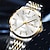 voordelige Quartz-horloges-De Nieuwe Rvs Band Grote Wijzerplaat Modieuze Heren Business Horloge Met Ipx7 Waterdichtheid Luminous Kalender En Dag Weergave Casual Quartz Horloge Eenvoudig En Veelzijdig Heren Sport Horloge