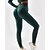 billiga Set och One-Pieces-Dam 2 delar Yogatröja Loungekläder Höst Ensfärgat Träningsdräkter ArmyGreen Svart Gymträning Hög midja Stretch Andningsfunktion Långärmad Sport Sportkläder Smal