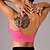 billige Sports-BH&#039;er og veste-Dame Yoga-bh Kampvogn Pilates-bh Undertøj Medium støtte Åndbart Vatteret Ensfarvet / almindelig farve Sport Sportstøj Sort Hvid Fitness Pilates Løb