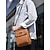 abordables Bolsos de hombre-Bolso bandolera de piel sintética impermeable para hombre con diseño multibolsillos: bolso bandolera informal de viaje para desplazamientos diarios, trabajo o salidas de fin de semana.