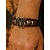 cheap Halloween Accessories-Men&#039;s Halloween Spider Bracelet – Gothic Faux Leather Braided Wristband with Alloy Spider Charm, Adjustable Punk Style Jewelry for Party, Cosplay and Nightclub Events