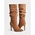 halpa Slouch Boots-naisten ruskeat mokkanahkaiset, polvipituiset saappaat - teräväkärkiset, stilettokorkoiset ja vetoketjulliset pukusaappaat syksyyn, juhliin ja iltapukuihin