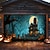 halpa Halloweenin autotallin ovipeite-Halloween Ulkona autotallin kauhujen talo Katteena Vainajat Lippu Suuri Gobeliini Taustakuvajuhlia varten Ulkona autotallin ovi Koti Seinäkkeet