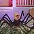 abordables Halloween-Halloween nouvelle araignée rampante électrique peluche araignée articulations réglables induction électrique lumière son fantômes