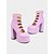 cheap 1980s-Women&#039;s Black Gothic Platform High Heel Boots - Punk Rock 1980s Retro Style with Multi-Strap Buckles, Chunky Block Heels for Concerts,Nightclubs, and Cosplay Events