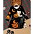 tanie Komoda z kreskówek 3D-Halloween Dziewczyny &#039; 3D Zwierzę Dynia Sukienka Długi rękaw Lato Wiosna Urlop Codzienny Święto Księżniczka Piękny Słodkie Dzieci 4-12 lat Codzienne sukienki Sukienka A line Do kolan Regularny