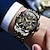 levne Quartz hodinky-Nové pánské business hodinky značky Olevs, světelné, vodotěsné, chronograf s fázemi měsíce, multifunkční, módní quartzové hodinky, ležérní sportovní pánské náramkové hodinky