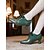 ieftine anii 1920-Pantofi oxford verzi pentru femei, din epoca edwardiană – pantofi eleganți victoriani vintage cu toc mediu, cu șireturi și detalii brogue, perfecți pentru petreceri cu ceai, cosplay și evenimente istorice, din anii 1900-1910