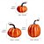 abordables Figurines et ornements-Décoration de citrouille artificielle 3 pièces, citrouilles en mousse de décoration d'automne bohème pour Halloween pour une utilisation intérieure et extérieure, centre de table de fête des récoltes