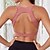 voordelige Sportbeha's en Tops-Dames Yogabeha Sport bh's Ondergoed / Onderkleding Hulp Ademend Gewatteerd Blote rug Effen / effen kleur Sport Sportkleding Zwart Wit Sportschool Volleybal Hardlopen