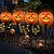 tanie Oświetlenie rekwizytów na Halloween-solar przenośne dekoracyjne światło krajobrazowe wodoodporne światło podłogowe wtyczka świąteczna atmosfera imprezy oświetlenie dziedzińca dynia trawnik światło wiszące led oświetlenie dziedzińca