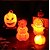 billige Halloween rekvisittbelysning-6 stk. halloween gresskarlykt festdekorasjon hjem scene modelleringsdel spøkelsesnattlys kreativ hodeskalle gresskarlykt