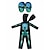 billige Drenge kostumer-Skelet Kranium Halloween Cosplay kostume Et Stykke Børne Drenge Pige Halloween Karneval Mardi Gras Halloween Maskerade Nemme Halloween kostumer Klæd dig ud