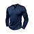 economico Cime-Per uomo Camicia da escursionismo cima dell'escursionismo Camicia Henley Manica Lunga Maglietta Top Esterno Leggero Traspirante Primavera Autunno Zip a un quarto Poliestere Nero Bianco Blu marino