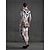 preiswerte Paar- und Gruppenkostüme-Totenkopf Skelett Cyborg Roboter Bodysuit Halloween Gruppen Paarkostüme Ganzkörper Catsuit Gruselkostüm Herren Damen Jungen Kinder Erwachsene Performance Party Club Halloween Karneval Tag der Toten