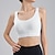 cheap Sports Bras &amp; Vests-Women&#039;s Workout Tank Tops Sports Bra Underwear Medium Support Breathable Wireless Padded Solid / Plain Color Sport Activewear Black White Gym Fitness Yoga