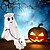 abordables Halloween-Statue de chien fantôme d'Halloween, figurine effrayante, décoration de table pour la maison