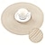 abordables Ustensiles et gadgets de cuisine-Lot de 6 sets de table ronds tissés, sets de table à manger antidérapants lavables de 15 pouces, sets de table de décoration intérieure durables pour la cuisine et la salle à manger