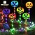 economico Espositori per esterni e giardino-6 luci decorative da giardino a forma di zucca di Halloween, impermeabili, solari, per prato, per esterni, per terrazze, cimiteri, prati e vialetti.
