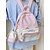 economico Zaini per Bambini e Adolescenti-Zaino kawaii con orecchie di gatto per bambini con custodia con coulisse – zaino scolastico pastello di grande capacità per ragazze e adolescenti