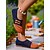 baratos Sapatilhas e Mocassins de mulher-sapatilhas femininas flyknit laranja – sapatos respiráveis e sem cadarço para o Halloween, festivais de outono e looks casuais do dia a dia