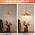 cheap Drum &amp; Cone Design-Scandinavia Rattan Pendant Light, Boho Vintage Braided Rope Design, 9cm Height, Warm White/White Light, E26/E27, Adjustable Chain