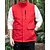 cheap Men&#039;s Fishing Vest-Men&#039;s Vest Gilet Outdoor Daily Fashion Casual Spring Fall Pocket Polyester Comfortable Plain Zipper Stand Collar Regular Fit Black Red Blue Khaki Vest