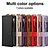 baratos Capa Samsung-telefone Capinha Para Samsung Galaxy Dobra Z 6 Z Fold 5 Z Fold 4 Z Fold 3 Capa traseira Capa para Cartão Wallet Zíper com cordão Slot para cartão TPU Couro PU