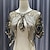 voordelige Cape-Dames Wrap Elegante Zonnebescherming Korte Mouwen Kant Bruidswraps Met Sequin Voor Bruiloft Zomer