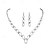 voordelige Sieradensets-Bruidssieradensets 1 Legering Oorbellen Kettingen Dames Stijlvol Luxe Schattig meetkundig Vreugde Onregelmatig Sieraden set Voor Feest