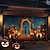 abordables Cubierta de Puerta de Garaje de Halloween-Cubierta de Puerta de Garaje Halloween Banner de Fondo – Esqueleto del Día de los Muertos con Cempasúchil Decoración Exterior para Jardín de Casa en Halloween 2025