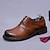 baratos Sapatos Sociais Clássicos-Sapatos sociais oxford masculinos de couro legítimo - design brogue clássico de couro bovino de primeira camada, sapatos sociais formais com cadarço para escritório, casamentos e trajes profissionais