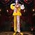 preiswerte Halloween-Halloween elektrischer Sensor stehender Clown Ornament Spukhaus Party leuchtende schwingende dekorative Requisite