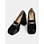 preiswerte Damenhausschuhe und -halbschuhe-Gelbe Plateau-Loafer aus Lackleder für Damen mit Blockabsatz und Kettendetail – Pumps im Retro-Stil der 1980er Jahre mit Absatz für Büro, Partys und Vintage-Outfits