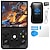 abordables Jeux vidéo-Console de jeu portable R36MAX améliorée - Manette à double action chargement USB batterie lithium rechargeable inclut une carte de 64 Go étui de transport noir console de jeu portable idéale pour un