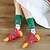 baratos Fantasias &amp; Acessórios-12 pares de meias quentes e grossas estilo natalino (cor aleatória), meias longas e fofas para o feriado com desenhos de Papai Noel e biscoitos de gengibre, presente de Natal perfeito para família e