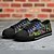 preiswerte Schuhe für Männer-Low-Top-Sneaker aus Canvas für Herren – farbenfroher abstrakter Graffiti-Print, lässige Skateschuhe zum Schnüren, stylische Streetwear &amp; Alltagsschuhe