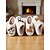 abordables Claquettes et tongs femme-Chaussons blancs en fausse polaire pour femme avec joli motif corgi – chaussures d&#039;hiver confortables pour la maison, la chambre et le salon