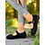 baratos Sapatilhas de mulher-sapatilhas mary jane vermelhas femininas com tira de fivela ajustável, sola antiderrapante confortável, roupa casual e festiva de natal