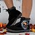baratos Sapatos para Homens-Botas de combate masculinas com estampa de caveira flamejante – botas de cano curto estilo gótico de Halloween para festas, cosplay e uso ao ar livre