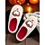 economico Per le donne-pantofole unisex da clown horror pelose con fodera in peluche rosso - comode scarpe da interno per Halloween, per feste in maschera spaventose e appassionati di film horror