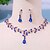 abordables Parures de Bijoux-Parure de bijoux 2 Vert Strass Alliage 1 Collier Boucles d&#039;oreilles Femmes Élégant ancien Mode Le style rétro Classique Parure de Bijoux Pour Mariage Soirée Saint-Valentin