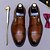 billige Klassiske Pensko-Herresko i svart ekte skinn med munkestropper – første lag med kuskinn med krokodilletekstur og brogue-detaljer, klassiske formelle forretningssko for kontor, bryllup og profesjonelle anledninger