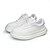 ieftine Adidași din piele premium-Adidași groși pentru bărbați - pantofi sport din piele ecologică cu șireturi și talpă groasă, pantofi streetwear casual pentru stil urban și ținute sport